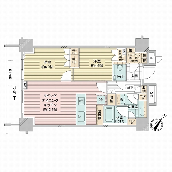 パークタワー豊洲の間取図