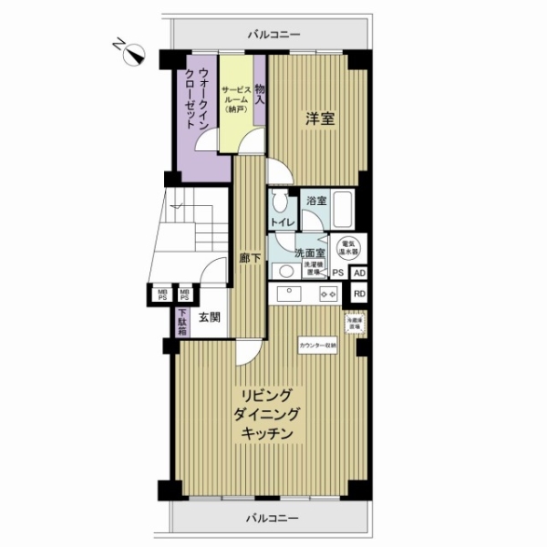 パールハイム宮前平の間取図