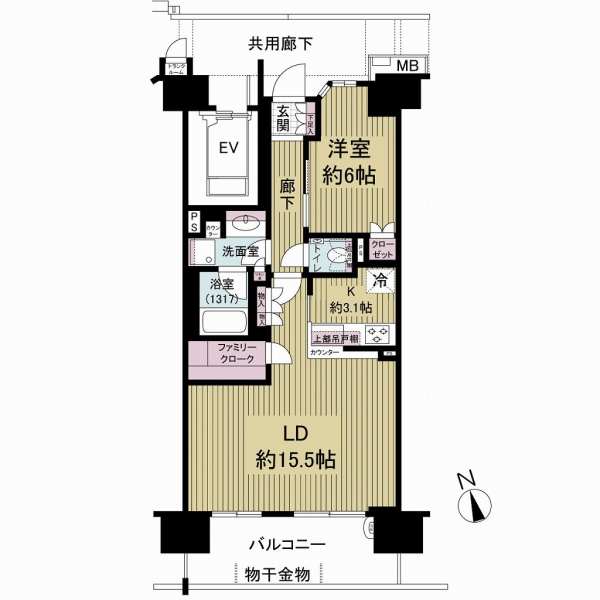 リビオ日暮里グランスイートの間取図