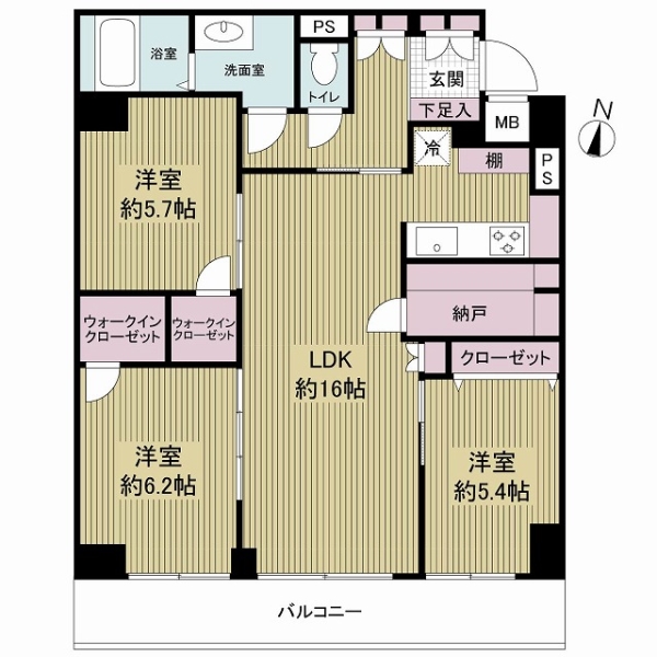 ルネ枚方の間取図