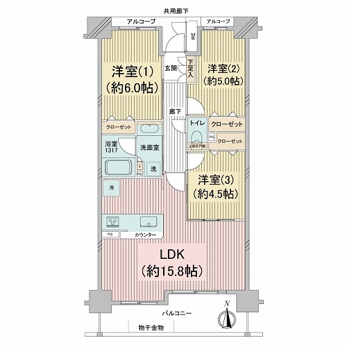 ユニーブル伊丹の間取図