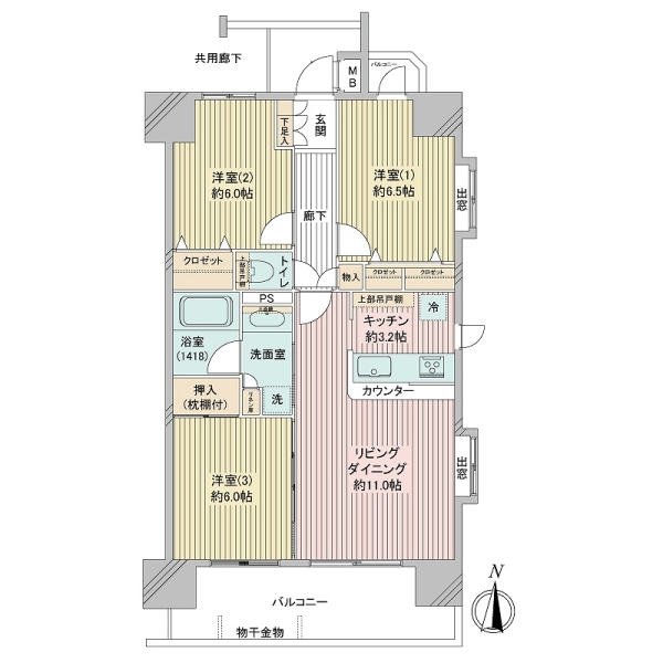 ファーネストヒルズ東川口の間取図