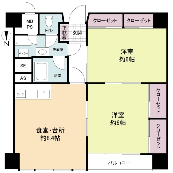 ホワイトハウス穂積の間取図