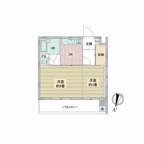 小鳩マンションの間取図