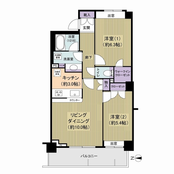 グローリオ本所の間取図