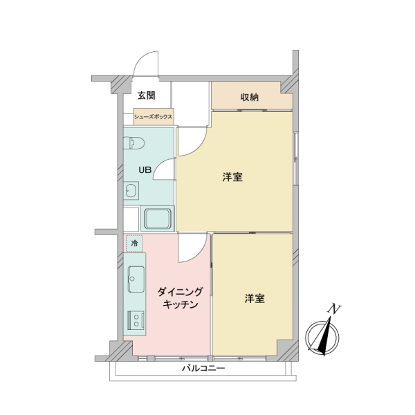 高輪台マンションの間取図
