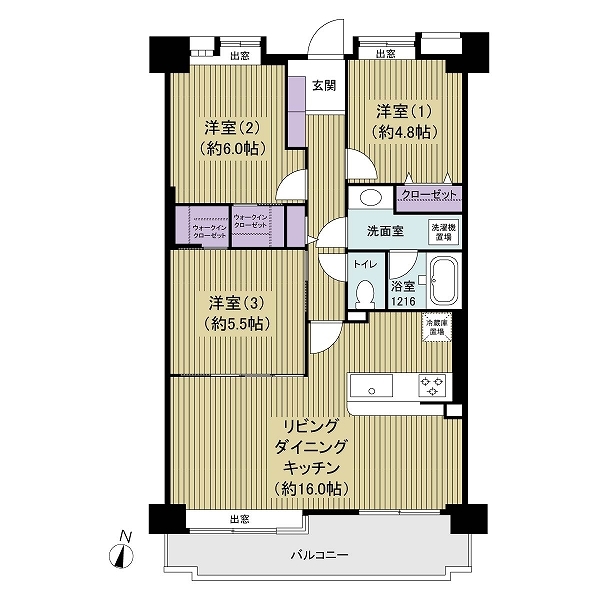 エンゼルハイム姪浜西の間取図