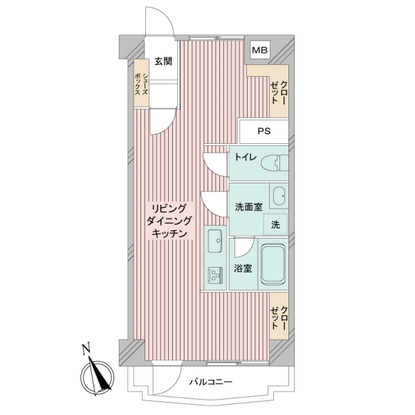 川口第一永谷マンションの間取図