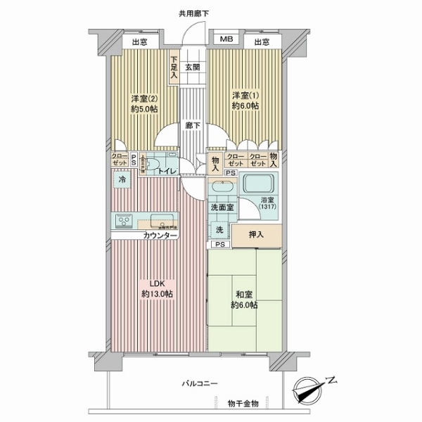 モアグランデ舞浜桜アヴェニューの間取図