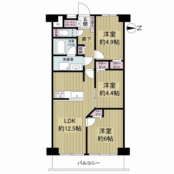 守口スカイハイツの間取図