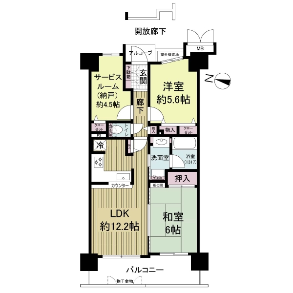 加島駅前アーバンコンフォートの間取図