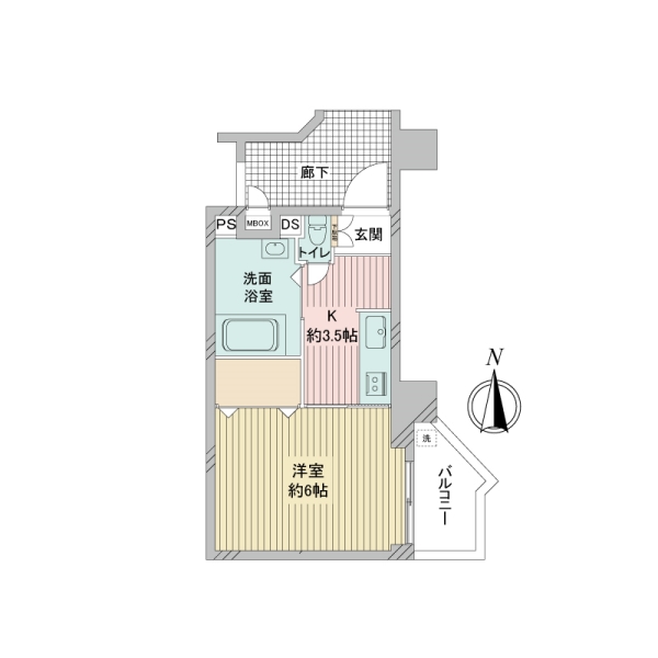 矢口フラワーマンションの間取図