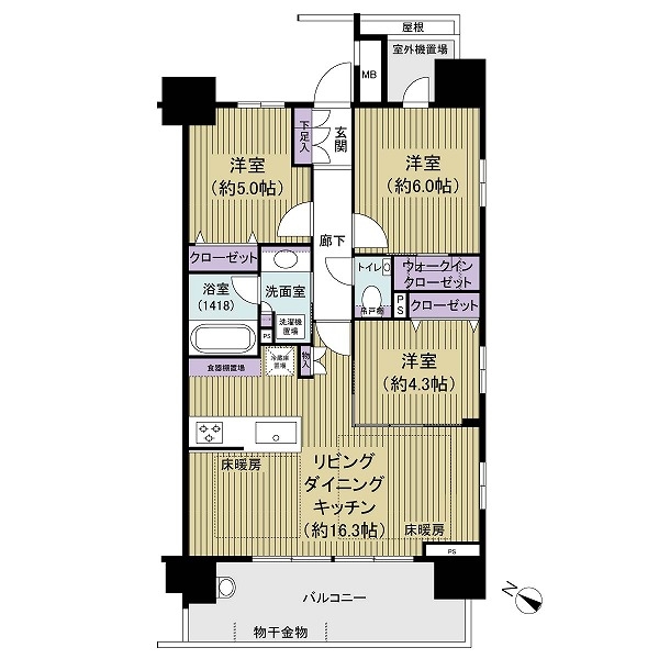 オープンレジデンシア桜並木ガーデンの間取図