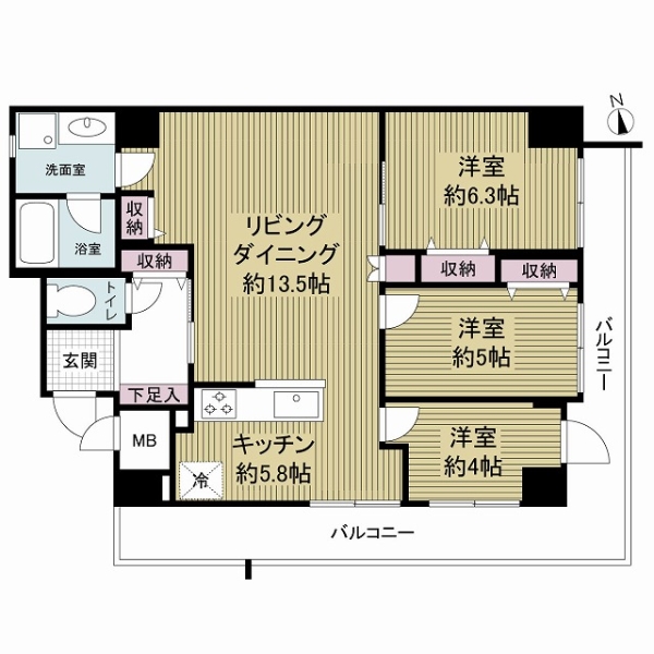シティコーポ代官の間取図