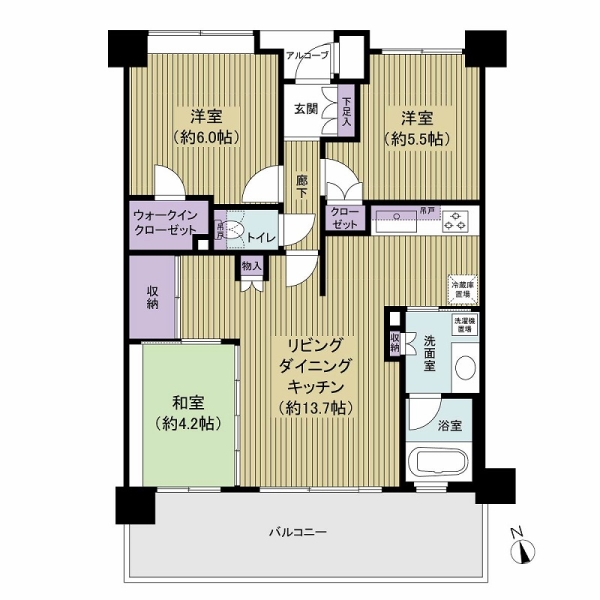ベルドゥムール溝の口森林公園の間取図