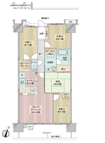 プリマシティＣの間取図