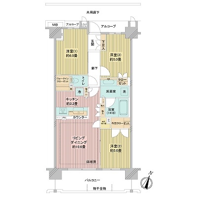 ドレッセ西馬込の間取図