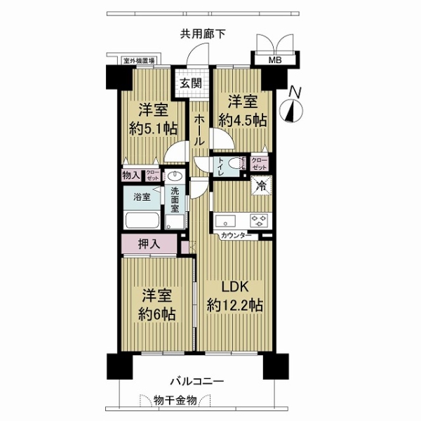 キャステージパーク１番街の間取図