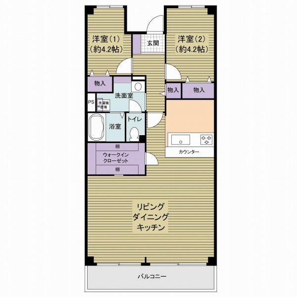 ハイラーク千葉の間取図