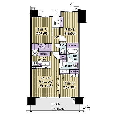 クレアホームズ王子神谷ＴＯＫＹＯの間取図