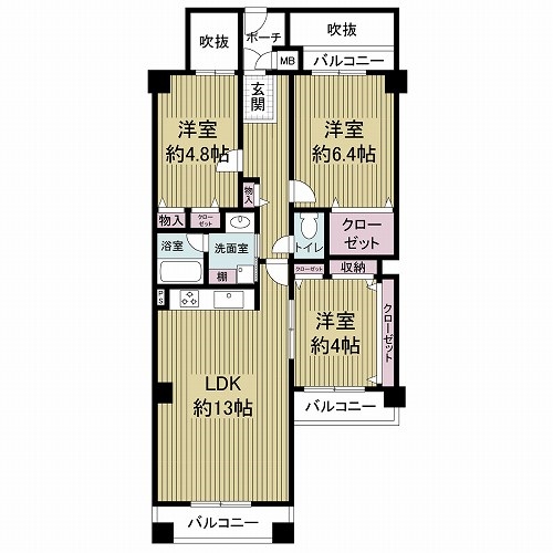 フォルム桃ヶ池公園の間取図