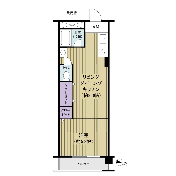 マンション第６松戸の間取図