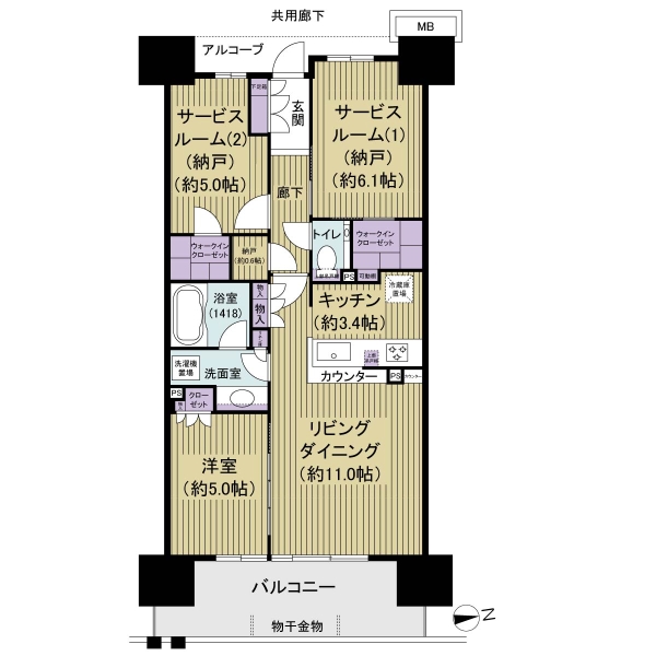 ジオ南砂町の間取図