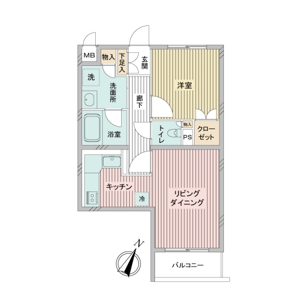 フドウ学芸大ハイツの間取図