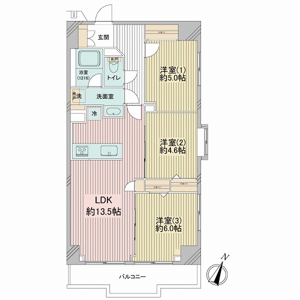 ウィンベルコーラス新杉田の間取図
