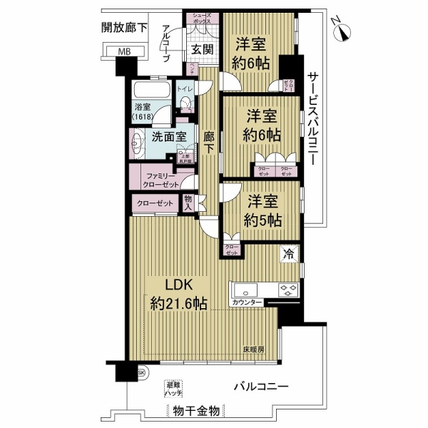 ルネ西宮甲子園の間取図