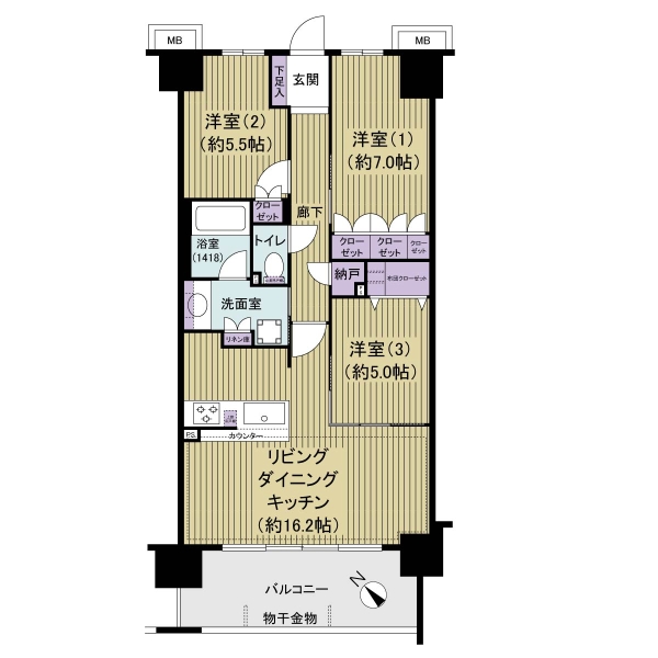 ヴェレーナシティ行徳Ｉ街区の間取図