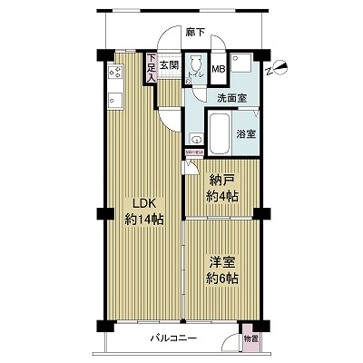 新森小路コーポの間取図