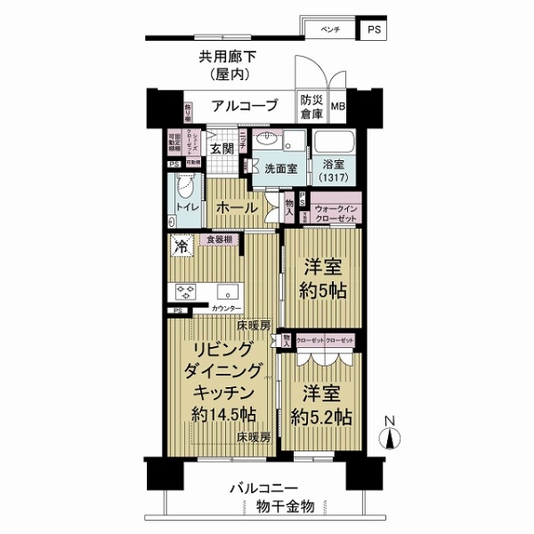 サンミット大日の間取図