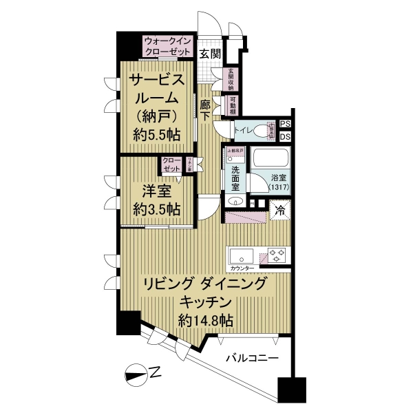 フェイムフロンテージ高田馬場の間取図