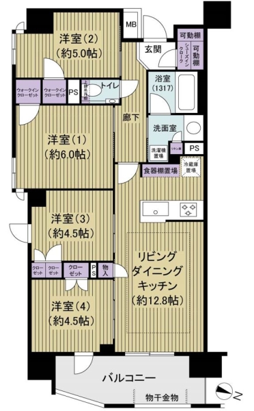 プレシス小岩駅前の間取図