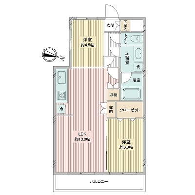 ライオンズマンション大泉学園第２の間取図