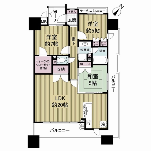 クレステージ吹田の間取図