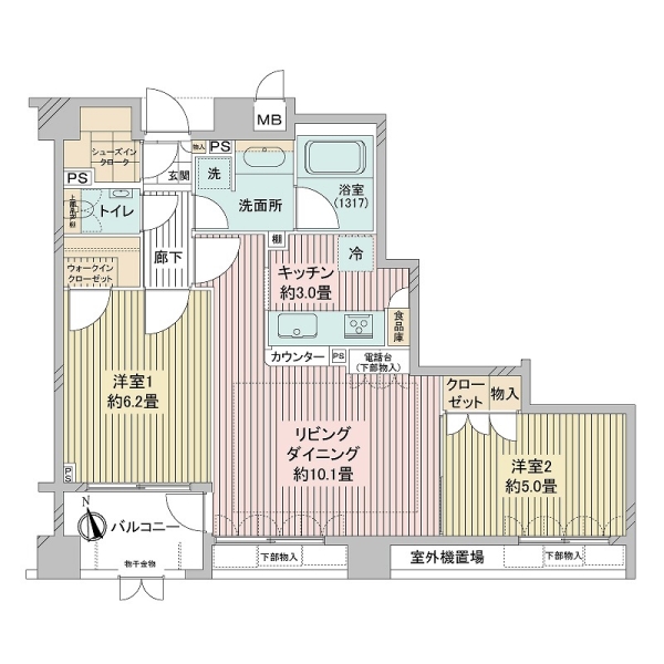 アーバンパレス等々力の間取図