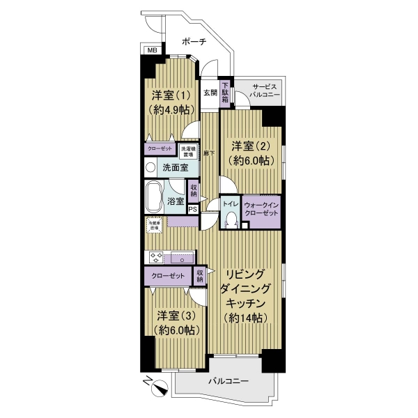 キャピタルプラザ小岩の間取図