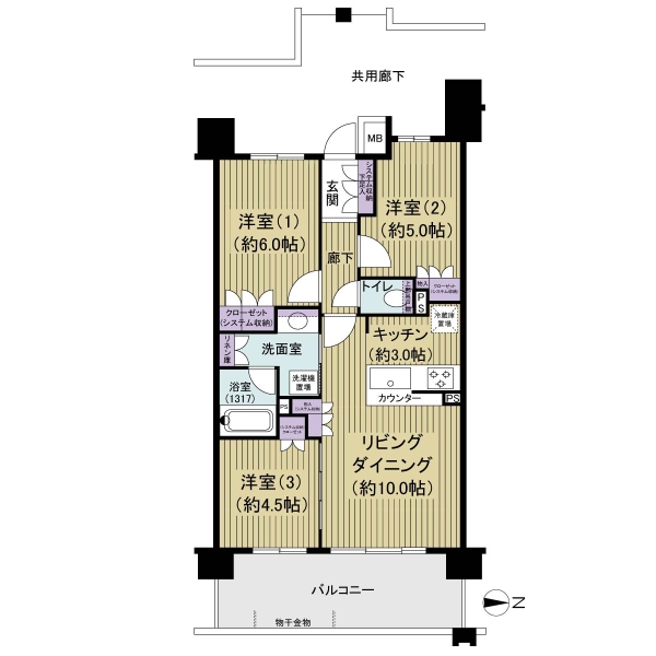 レーベン青砥LICELTの間取図