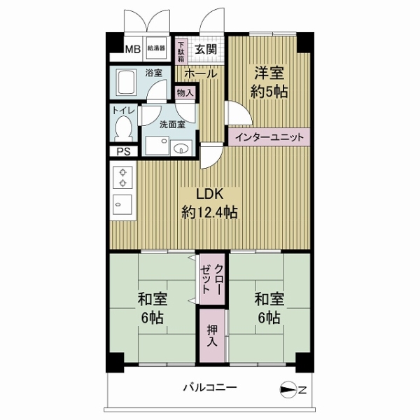 ユニライフ福島C棟の間取図