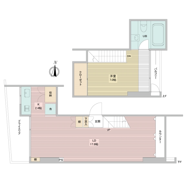 デュフレ自由が丘の間取図