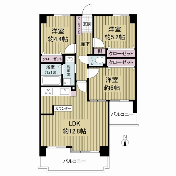 マンハイムクレール石切の間取図