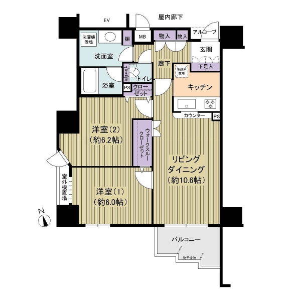 アルカサル亀戸の間取図