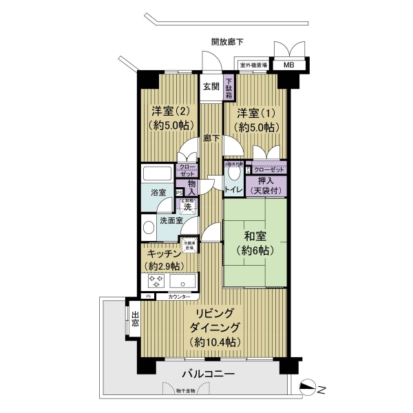 レックスハイム西船橋の間取図