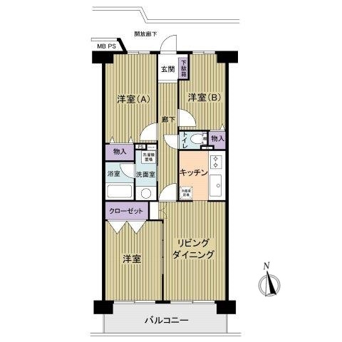 ソフトタウン綾瀬の間取図
