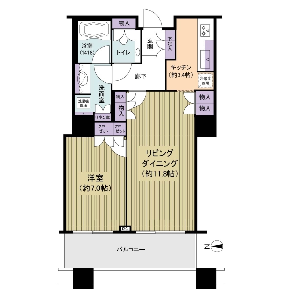 ブリリアタワー東京の間取図