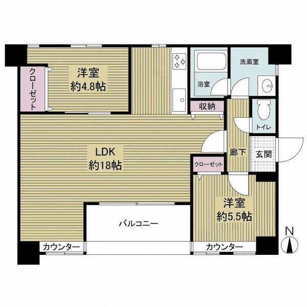 エルコート御所南の間取図