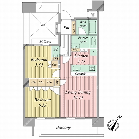 ライオンズ西葛西プライムマークスの間取図