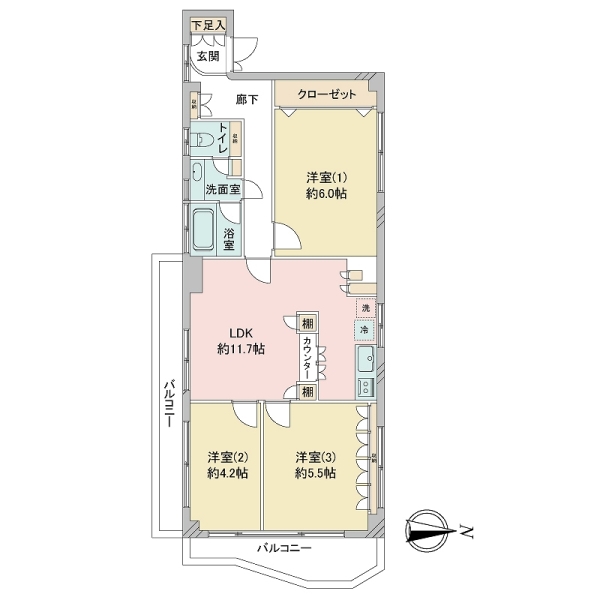 川上ビルの間取図